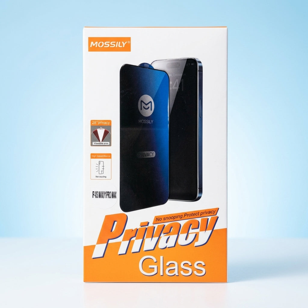 Mossily Premium Privacy Glass Screen Protector – Available for All iPhone Models