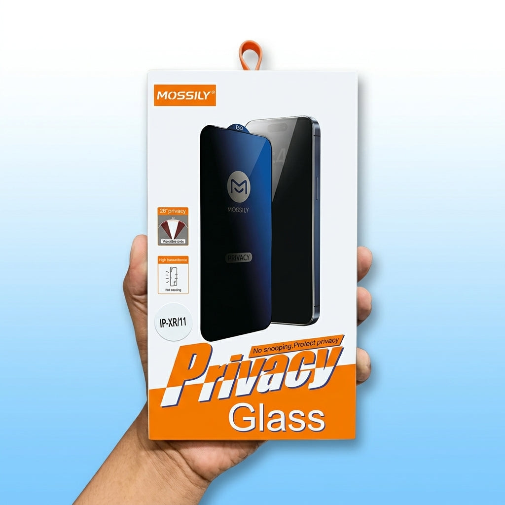 Mossily Premium Privacy Glass Screen Protector – Available for All iPhone Models