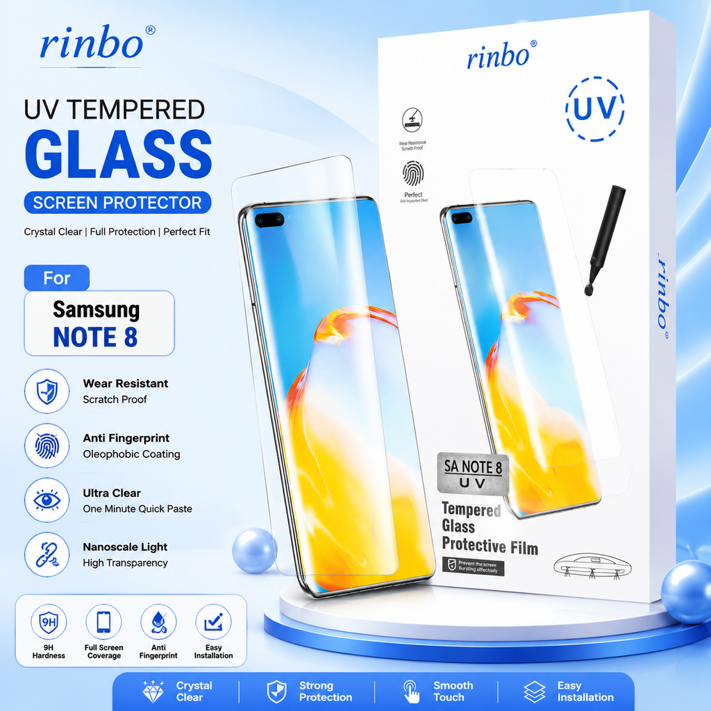 Premium UV Full Glue Curved Tempered Glass Screen Protector
