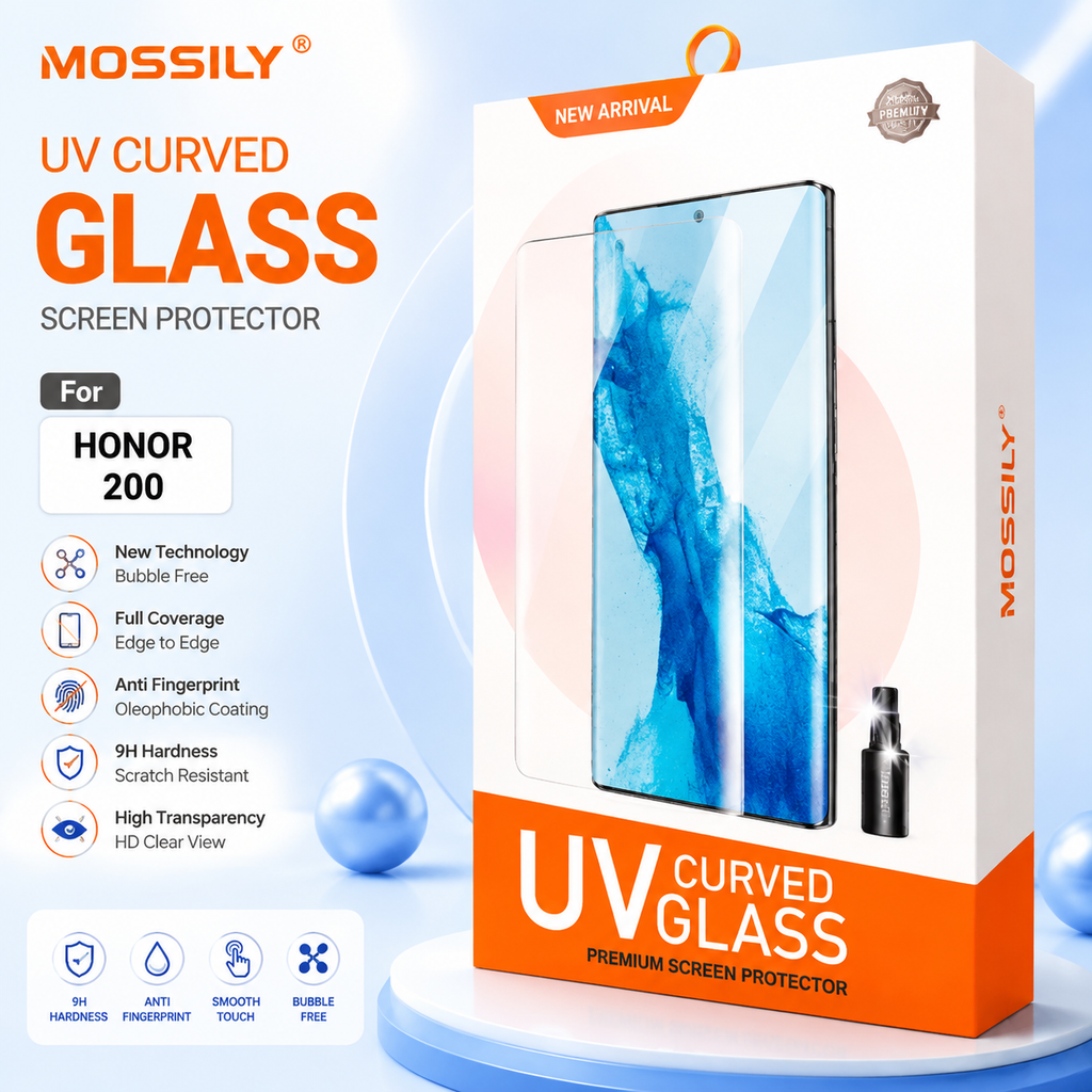 Premium UV Full Glue Curved Tempered Glass Screen Protector