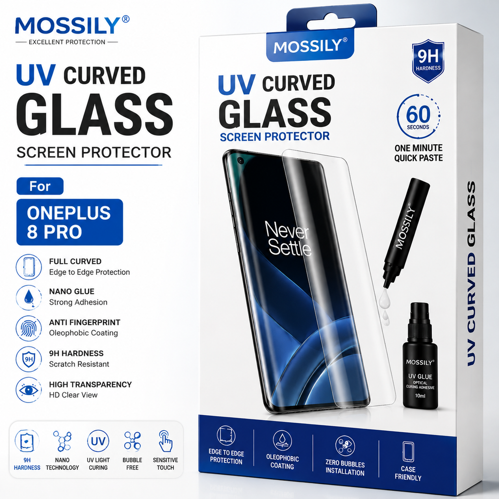 Premium UV Full Glue Curved Tempered Glass Screen Protector