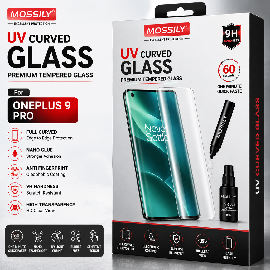 Premium UV Full Glue Curved Tempered Glass Screen Protector