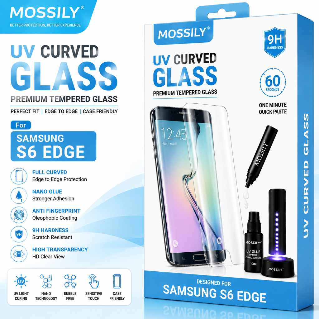 Premium UV Full Glue Curved Tempered Glass Screen Protector