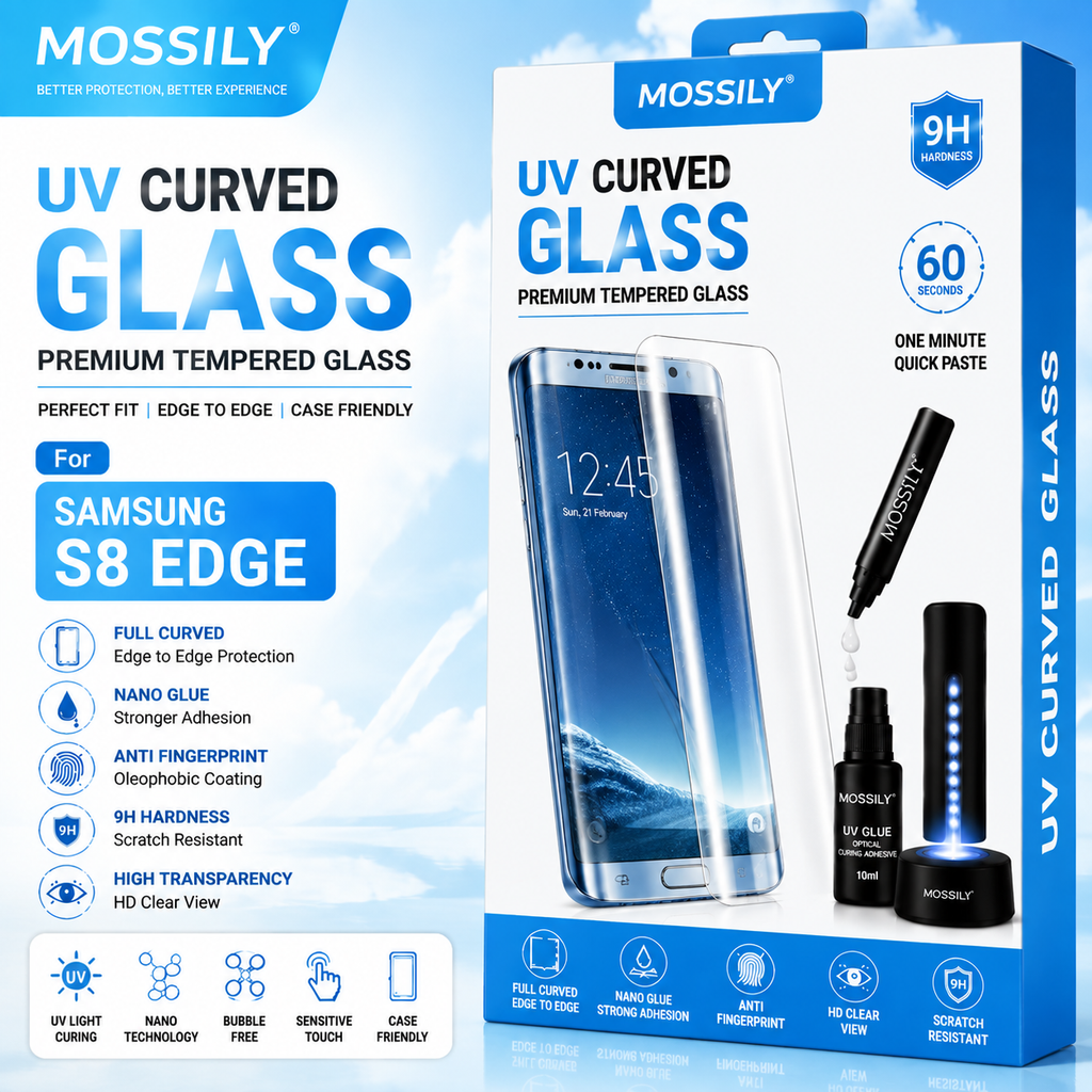 Premium UV Full Glue Curved Tempered Glass Screen Protector