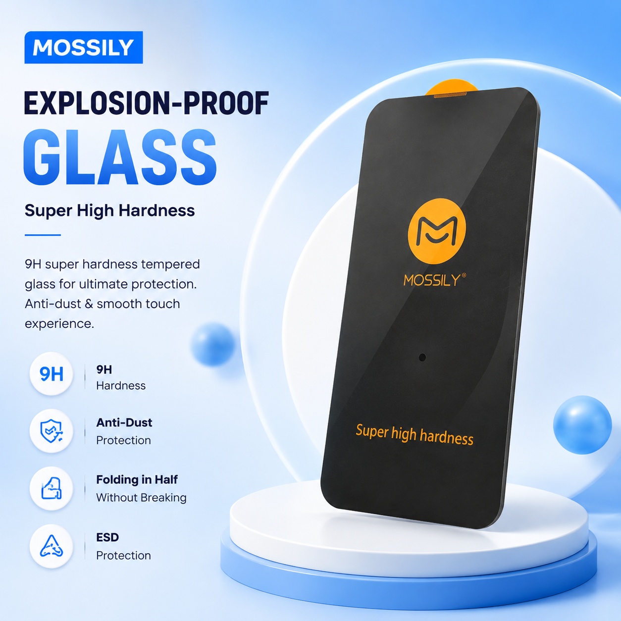 Premium Tempered Glass Screen Protector (Non-Privacy) – Ultra Clear Full Protection