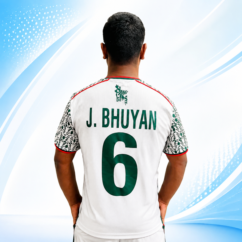Original Bangladesh Football Jersey – Signed by Jamal Bhuyan | Exclusive Collector's Item