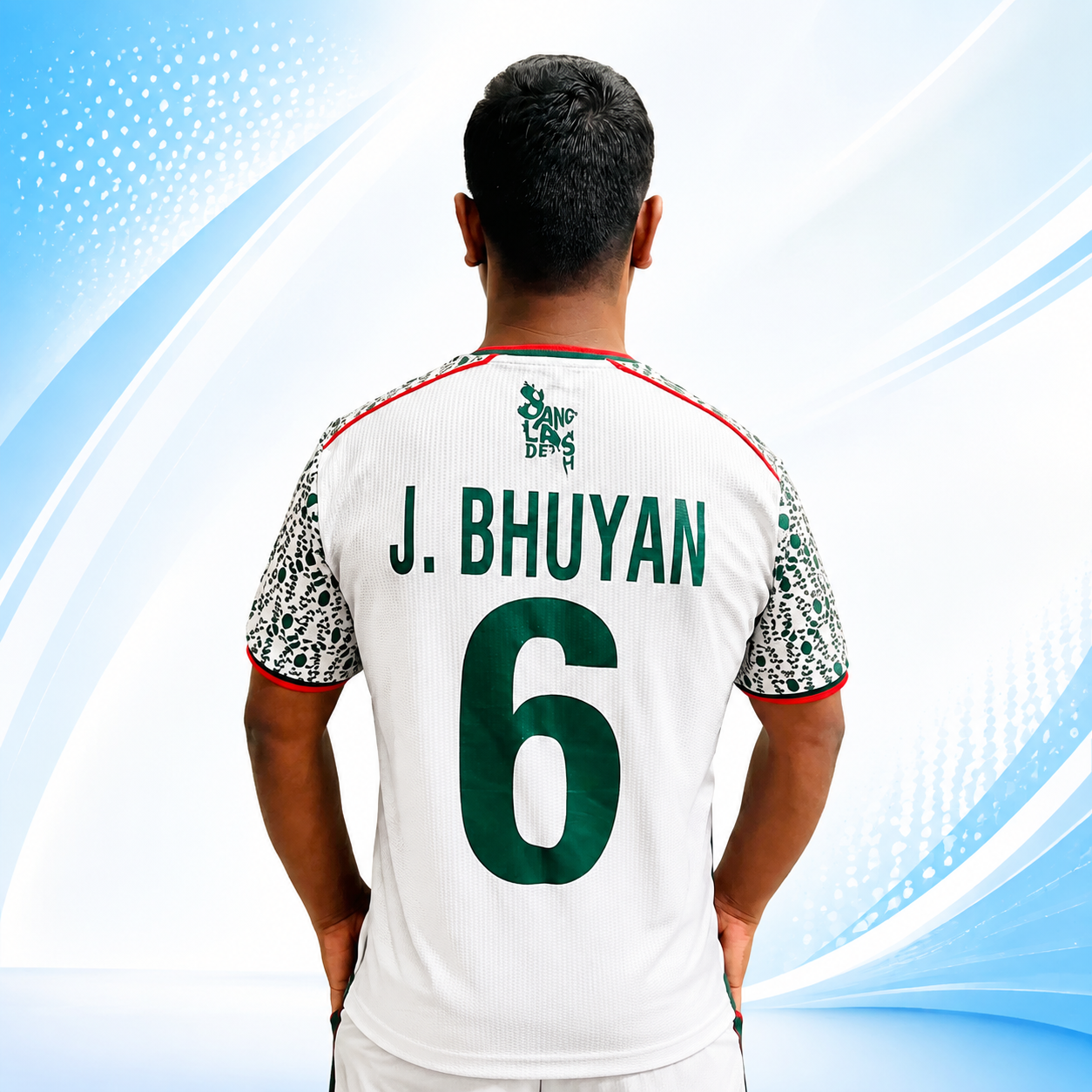 Original Bangladesh Football Jersey – Signed by Jamal Bhuyan | Exclusive Collector's Item