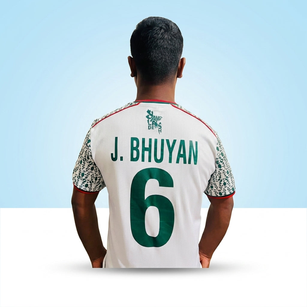 Original Bangladesh Football Jersey – Signed by Jamal Bhuyan | Exclusive Collector's Item
